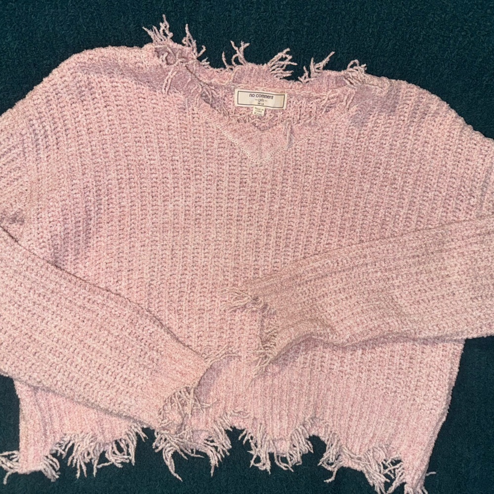 Pink long sleeve top - No Comment